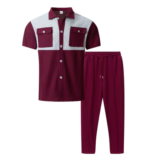 Conjunto de Dos Piezas: Camisa y Pantalón con Bloques de Color - Image 12