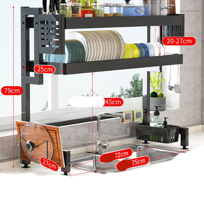 Organizador de Fregadero con Estante de Almacenamiento y Escurridor - Image 4
