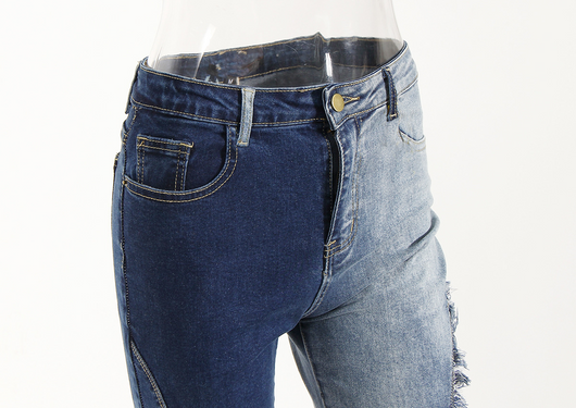 Jeans Geométricos de Cintura Alta con Efecto Reductor - Image 15