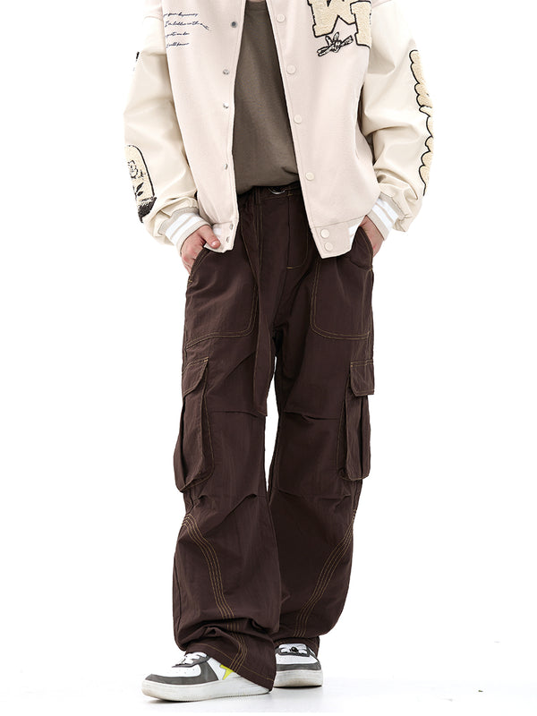Pantalones Rectos de Negocios para Hombre con Bolsillo Organizador