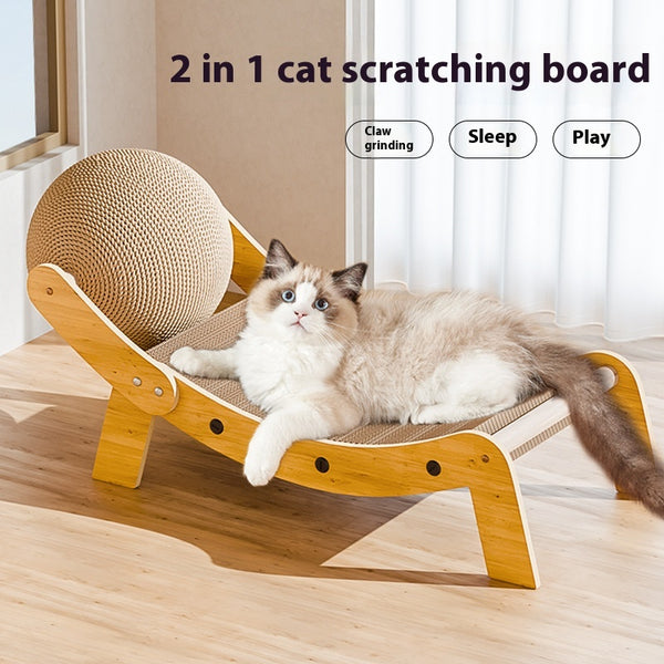Sofá Rascador para Gatos con Tablero de Juego