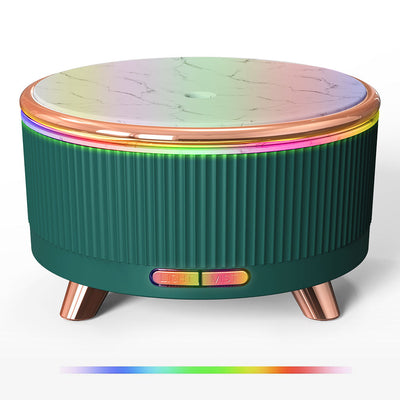 Difusor Ultrasónico Aromaterapia 500ml con Diseño Madera - Humidificador de Escritorio