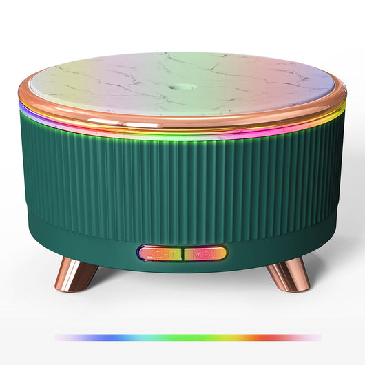 Difusor Ultrasónico Aromaterapia 500ml con Diseño Madera - Humidificador de Escritorio