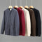 Chaqueta Casual Hombre Algodón Lino Grueso Corte Relajado