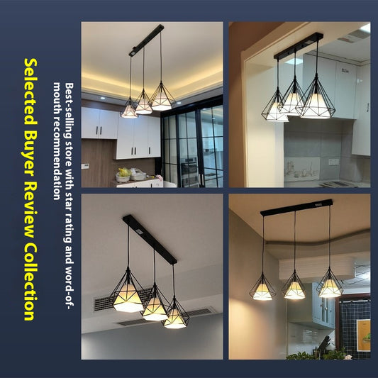 Lámpara Colgante de Tres Brazos para Comedor - Diseño Moderno - Image 2