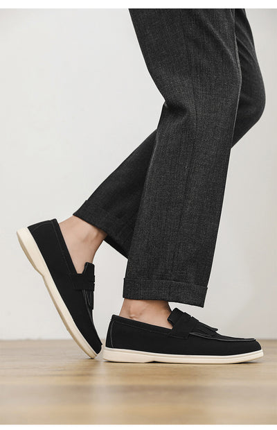 Mocasines de Cuero Mate para Hombre - Calzado Slip-on Elegante - Image 27
