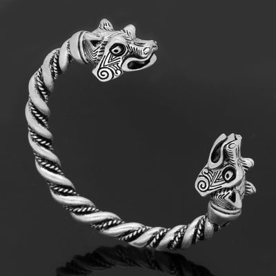 Pulsera Vikinga Nórdica Personalizada para Hombre - Diseño Lobo Celta - Image 6