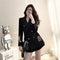 Conjunto de Dos Piezas con Blazer Bordado - Tendencia Fashion