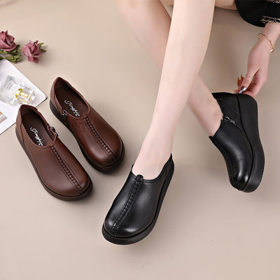 Zapatos de Cuero Genuino para Mujer con Tacón Alto y Plataforma - Image 12