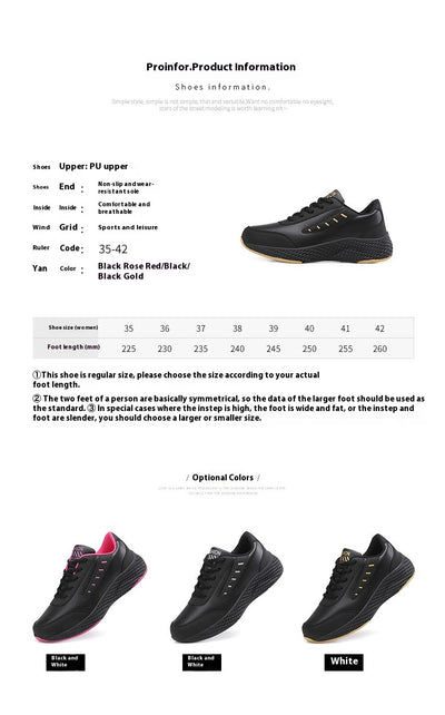 Tenis Casuales para Mujer Punta Redonda Suela Plana Cómodos - Image 8