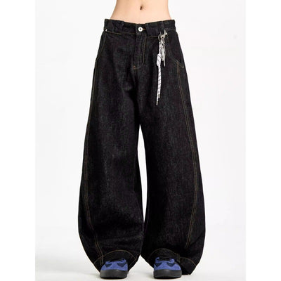 Pantalones Holgados Retro Estilo Sable con Patrón Cielo Estrellado para Hombre - Image 11