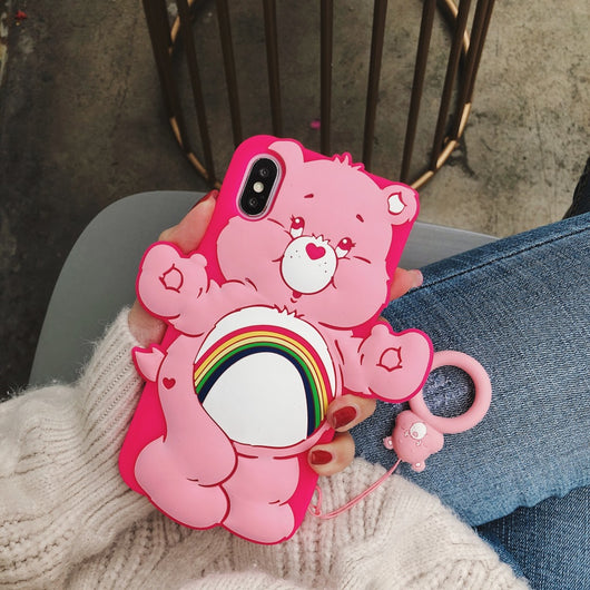 Funda para Celular Osito Arcoíris Divertido - Image 6