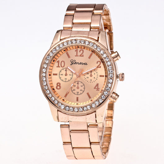 Reloj para Hombre Geneva Diamond con Movimiento de Tres Ojos - Cuarzo Aleación - Image 13