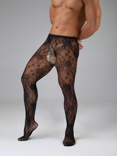 Pantimedias de Encaje Mesh Sexy para Hombre - Tejido Elástico Premium - Image 11