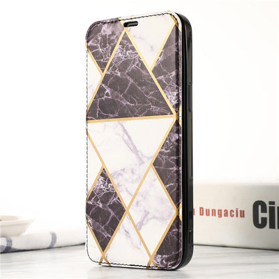 Funda Tipo Cartera para iPhone con Diseño Mármol y Compartimentos para Tarjetas - Image 11