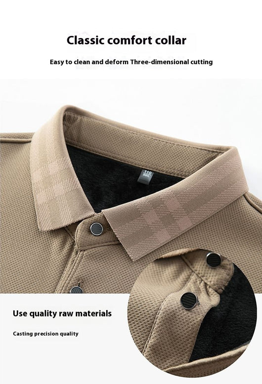 Chompa Polar Suelta para Hombre Otoño Invierno - Cuello Solapa Versátil - Image 17