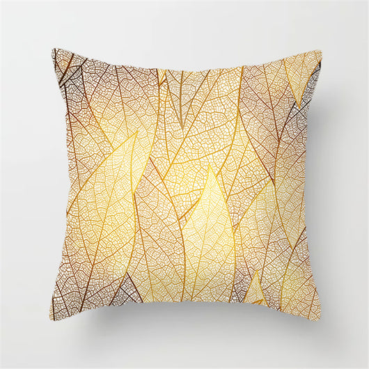 Almohada de Respaldo Flanela Dorada con Flores y Lentejuelas - Image 27