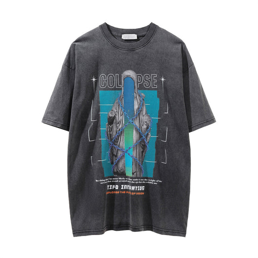 Playera Estampada Calavera Demonio para Hombre - Image 13