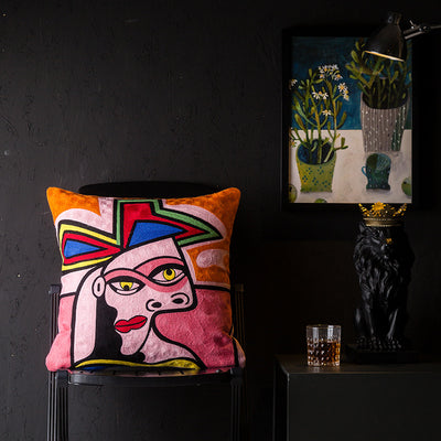 Funda de Almohada Abstracta con Diseño de Viento - Image 7