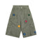 Shorts Casuales Rectos para Mujer con Estampado Hipster Urbano