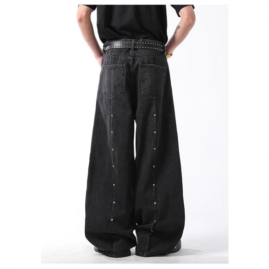 Pantalones Vaqueros Rectos Vintage Estilo Americano con Acabado Desgastado - Image 5