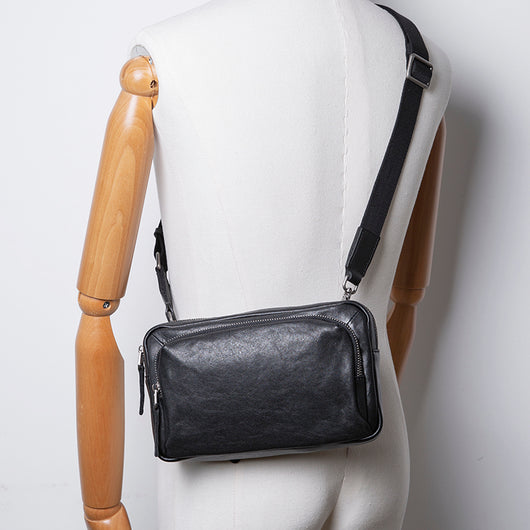 Bolsa de Cuero para Hombre con Gran Capacidad y Múltiples Compartimentos - Image 8