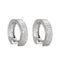 S925 Pure Plateado Full Diamond Earrings For Men's Hip-hop Earrings Pequeño 1pair