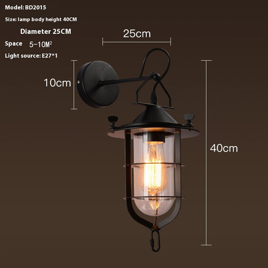 Lámpara de Pared Industrial Retro para Dormitorio y Pasillos - Image 15