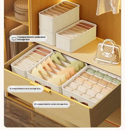 Organizador de Ropa Interior con Compartimentos - Caja Almacenaje para Cajón - Image 23