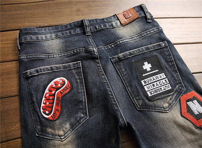 Jeans Rotos Elásticos Estilo Europeo Americano para Hombre - Image 4