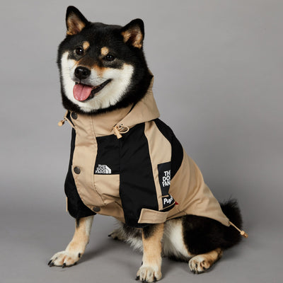 Chaqueta Impermeable Khaki para Perros