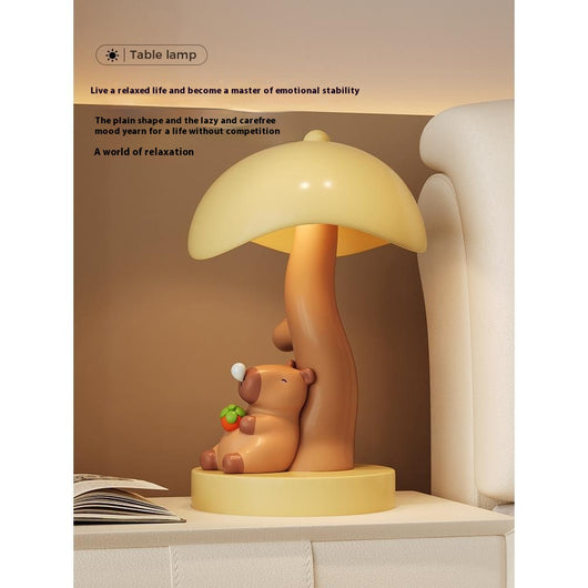 Lámpara de Mesa Beige para Dormitorio - Decoración Elegante del Hogar - Image 3