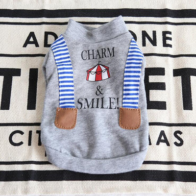 Suéter para Perro con Tirantes Estampados - Diseño Rayado - Image 10