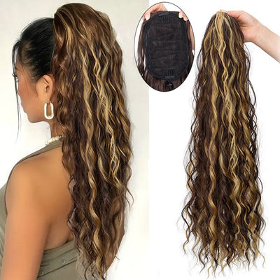 Extensión de Cabello Rizado Efecto Agua - Rizos Voluminosos Tipo Maíz - Image 3
