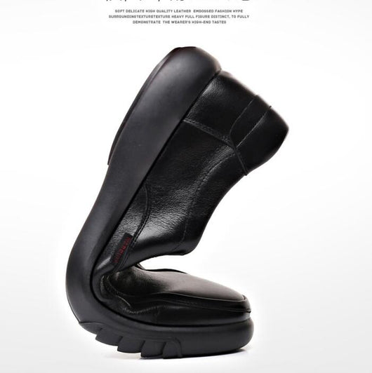 Zapatos de Cuero Casuales Talla Grande para Hombre - Image 12