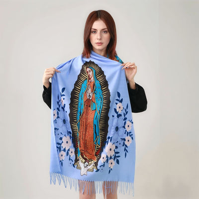 Bufanda de Cachemira Virgen Estampada para Mujer - Chal Versátil y Abrigador de Alta Calidad - Image 16