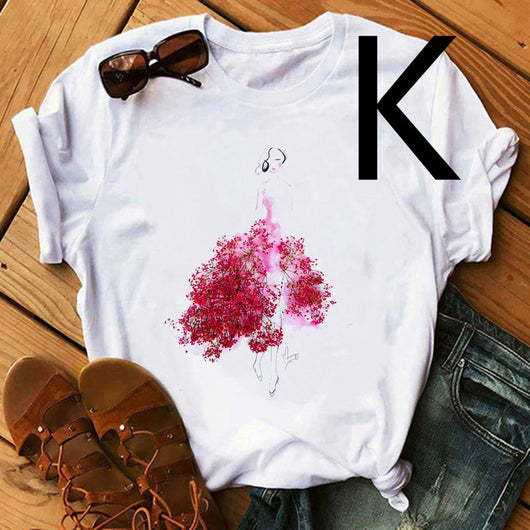Falda Floral de Ballet Personalizada para Niña y Mujer - Manga Corta - Image 34