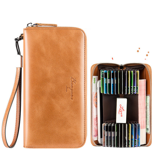 Cartera Clutch de Cuero con Protección Anti-degaussing y Anti-robo - Image 4