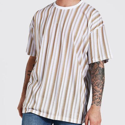 Camiseta Estampada 3D con Rayas Minimalistas - Image 8