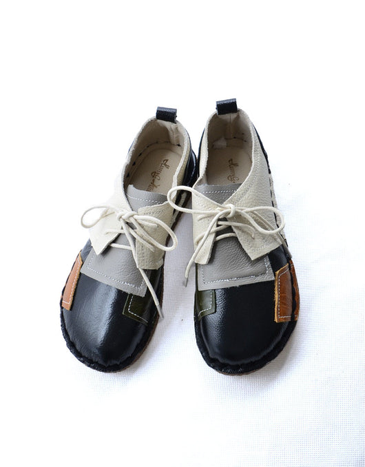 Zapatos Colorblock con Punta Redonda y Suela Blanda - Diseño Único y Cómodo - Image 11