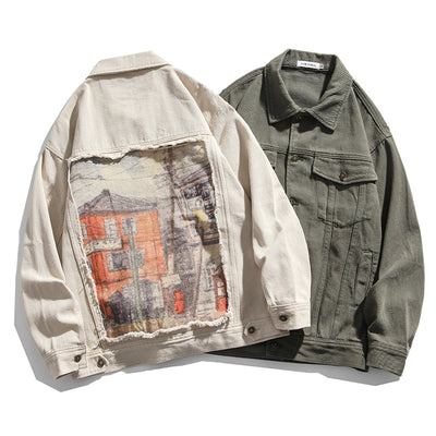 Chaqueta Suelta con Parches Retro - Image 15