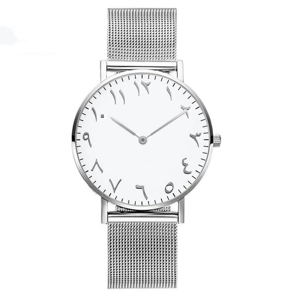 Reloj de Cuarzo Premium Unisex con Correa de Acero Inoxidable