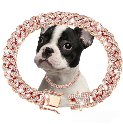 Collar Cadena Cubana de Diamantes para Perros y Gatos - Pequeño, Mediano y Grande - Image 10