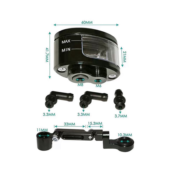 Soporte Universal para Depósito de Freno Delantero - Accesorios de Modificación para Motocicletas