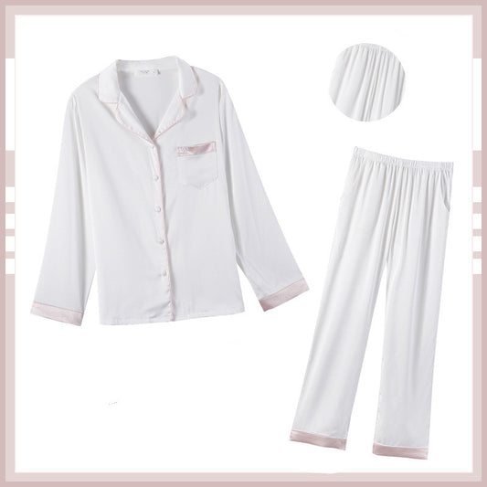 Pijama de Seda Helada para Mujer - Conjunto Corto de Verano