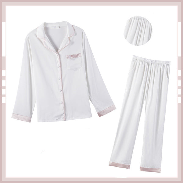 Pijama de Seda Helada para Mujer - Conjunto Corto de Verano
