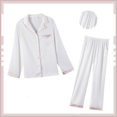 Pijama de Seda Helada para Mujer - Conjunto Corto de Verano