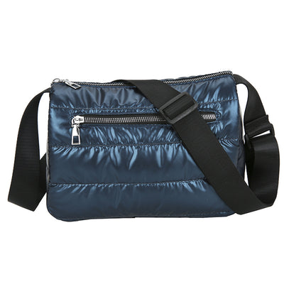 Bolso Cuadrado Compacto con Costura de Color Sólido - Image 8