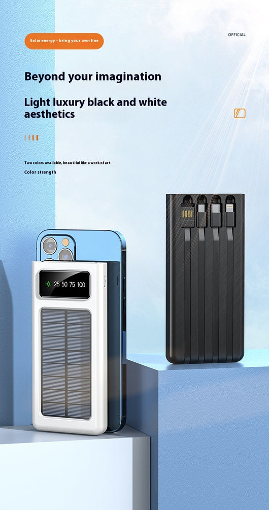 Batería Solar Portátil de 4 Cables para Teléfonos Móviles - Image 19