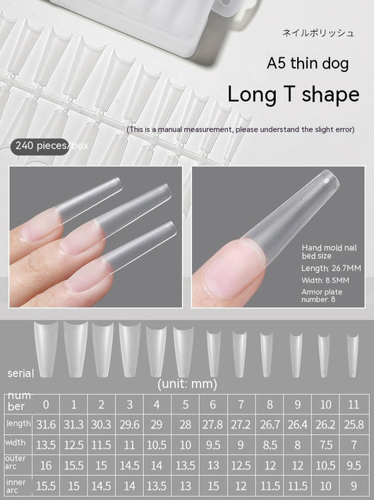 Uñas Trapezoidales Largas sin Lijado - Diseño Profesional - Image 10